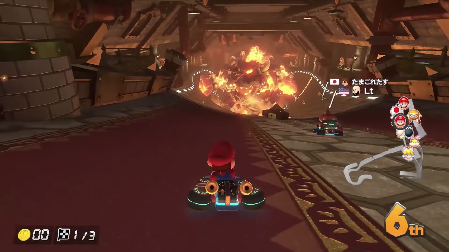 Mario Kart 8 Deluxe gameplay footage (2017)